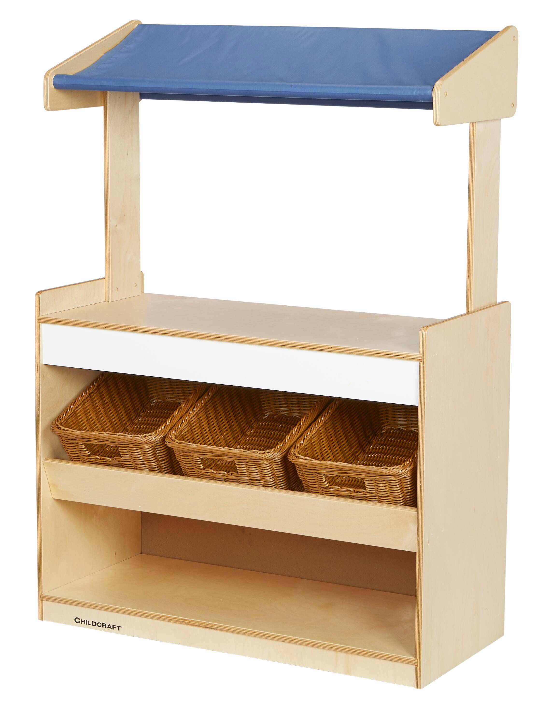 Childcraft Market Stand With Baskets, 35-3/4 x 16 x 49-7/8 Inches, Item Number 1568771